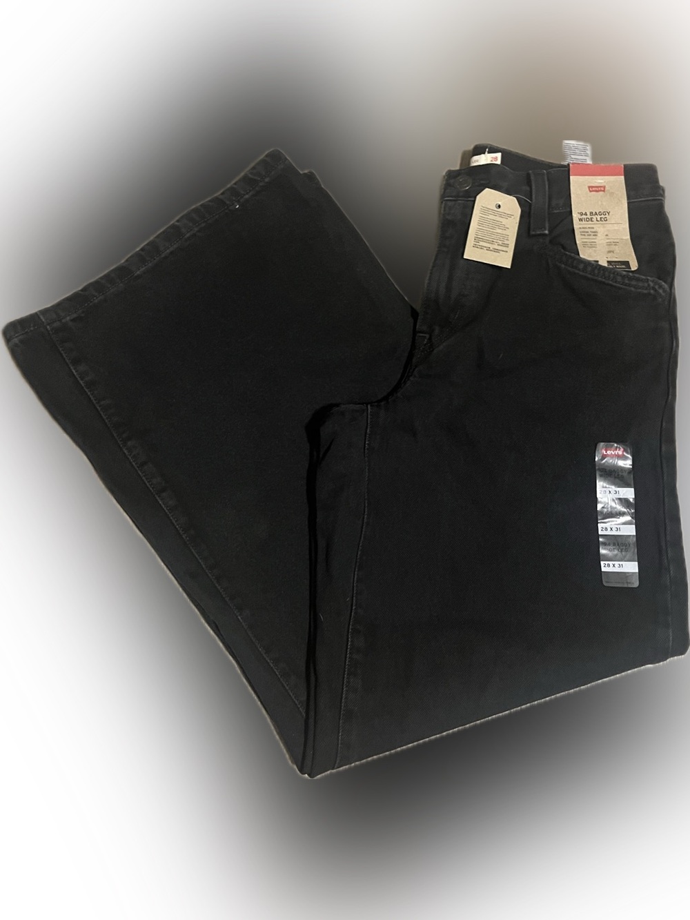 Levi’s '94 Baggy Wide Leg Jeans Black 28x31 NWT